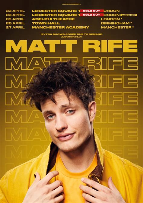 Comedian Matt Rife Confirms September 2024 UK And Ireland。